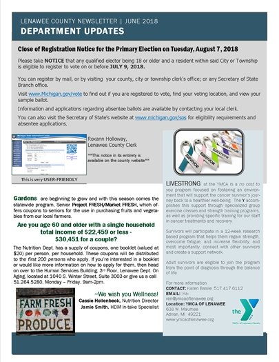 Page 3 of Newsletter