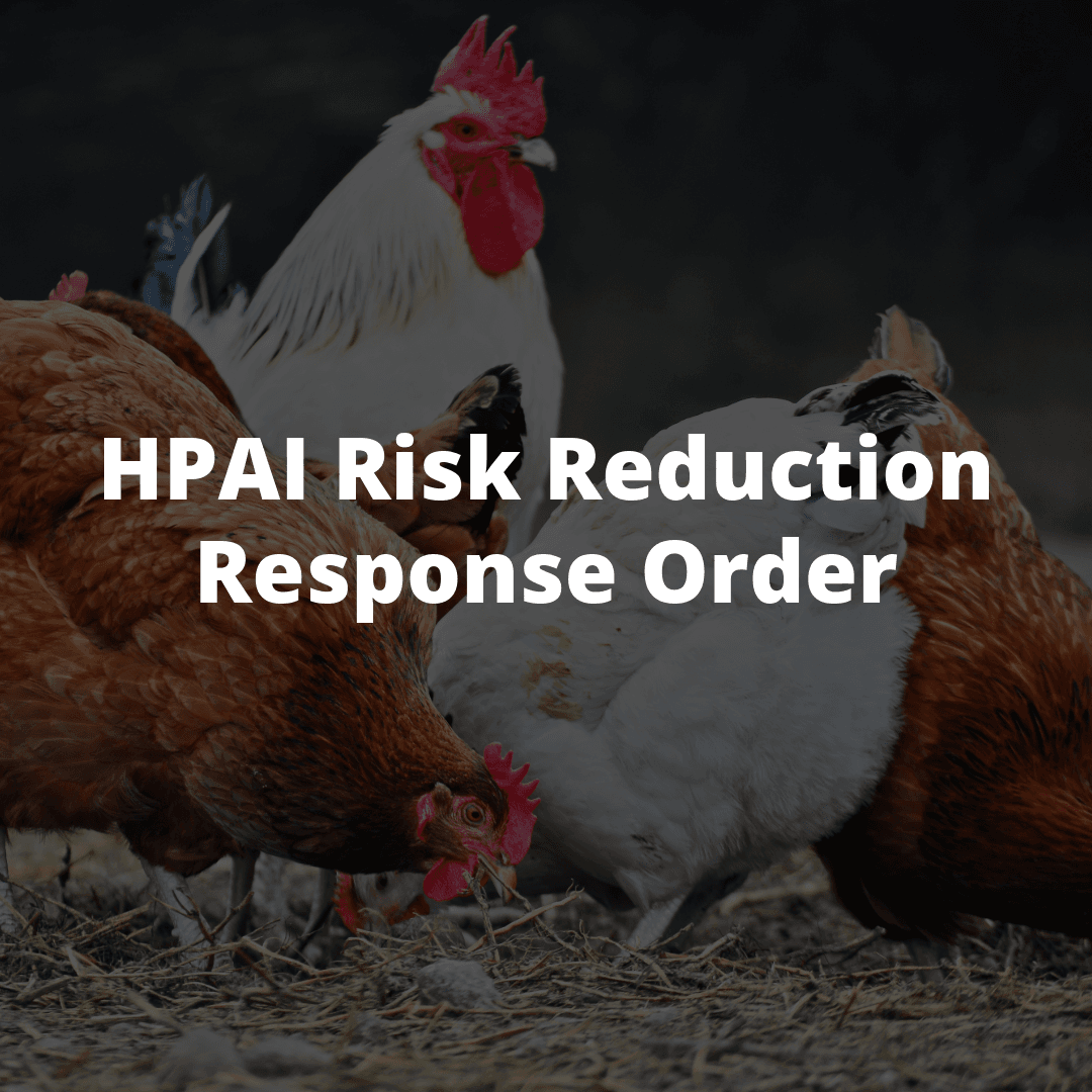 hpai risk reduction response order