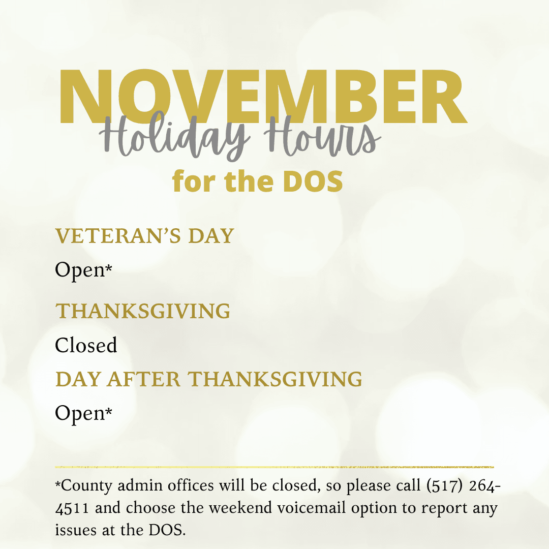 November Holiday Hours