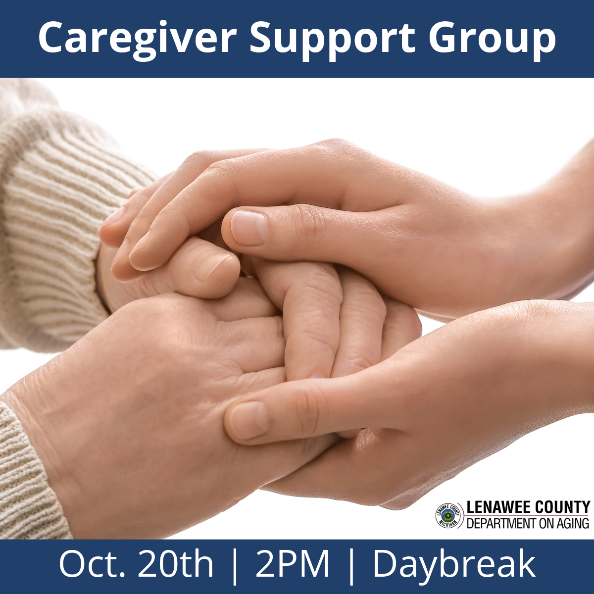 Family Caregiver Support Group - Oct 20th - Daybreak
