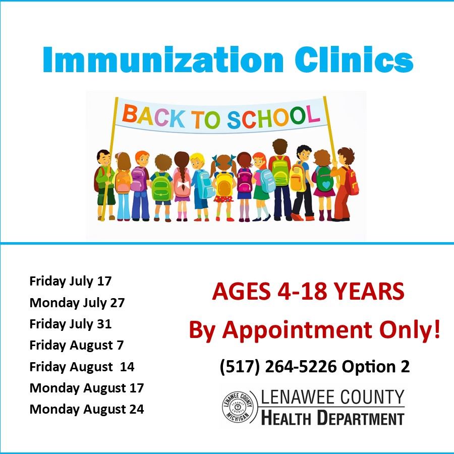 Immunization Clinic Flyer 2020 - picture of children