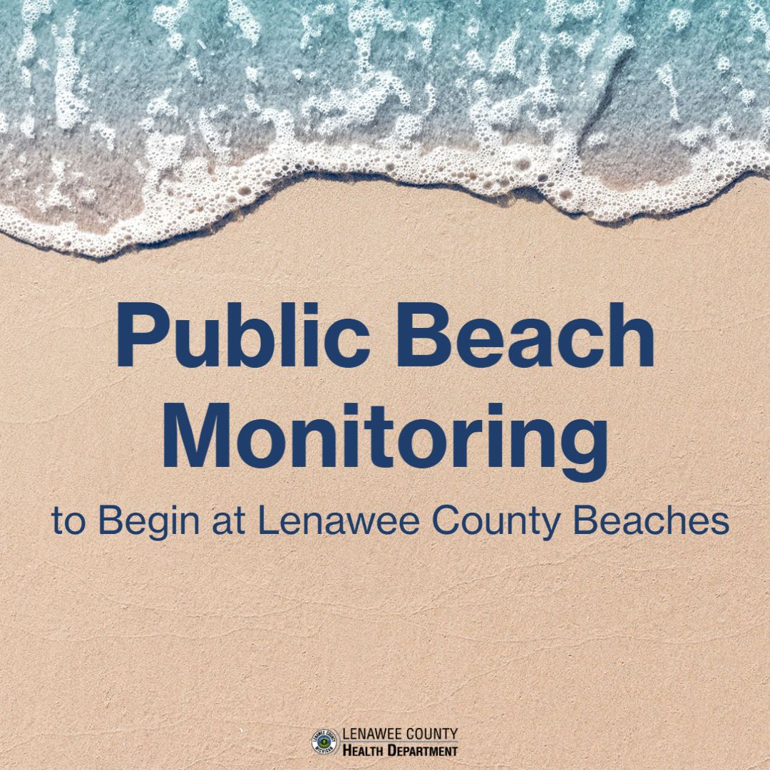 Public Beach Monitoring to Begin at Lenawee County Beaches